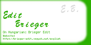 edit brieger business card